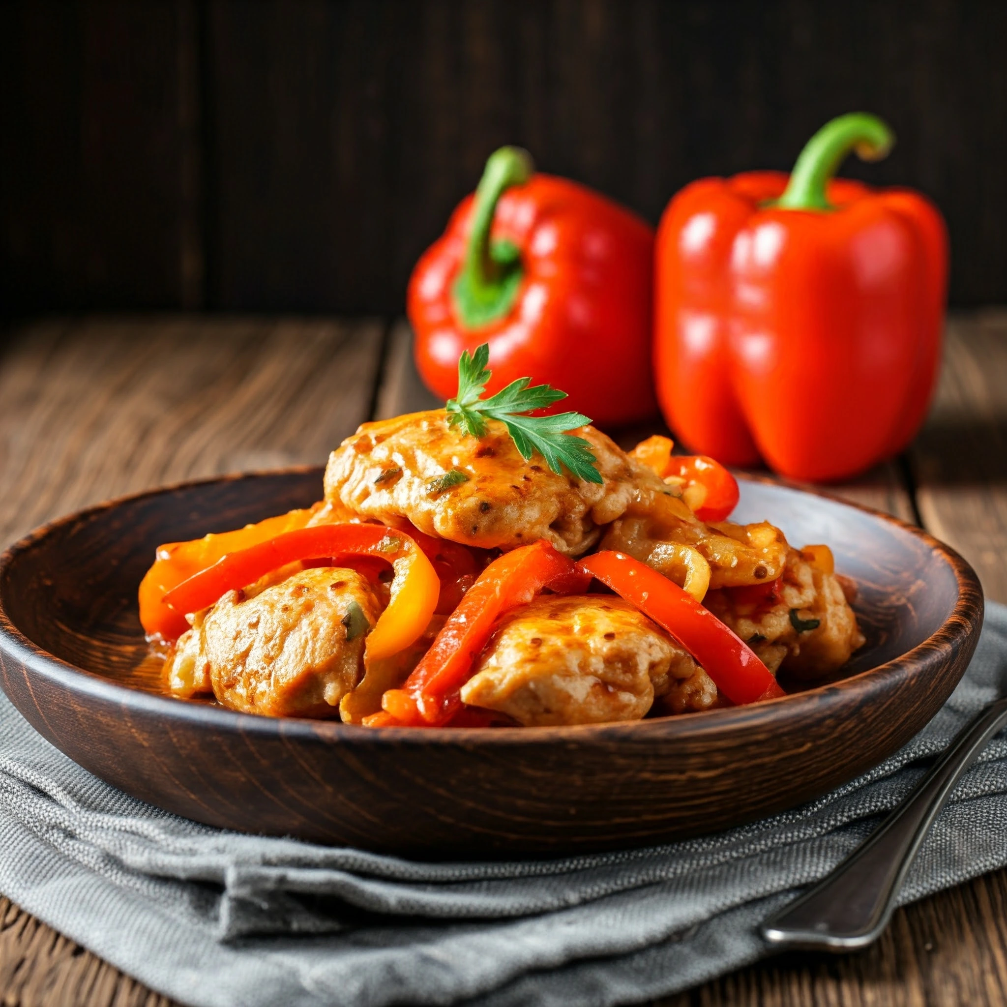 Chicken and Peppers Recipe Outline