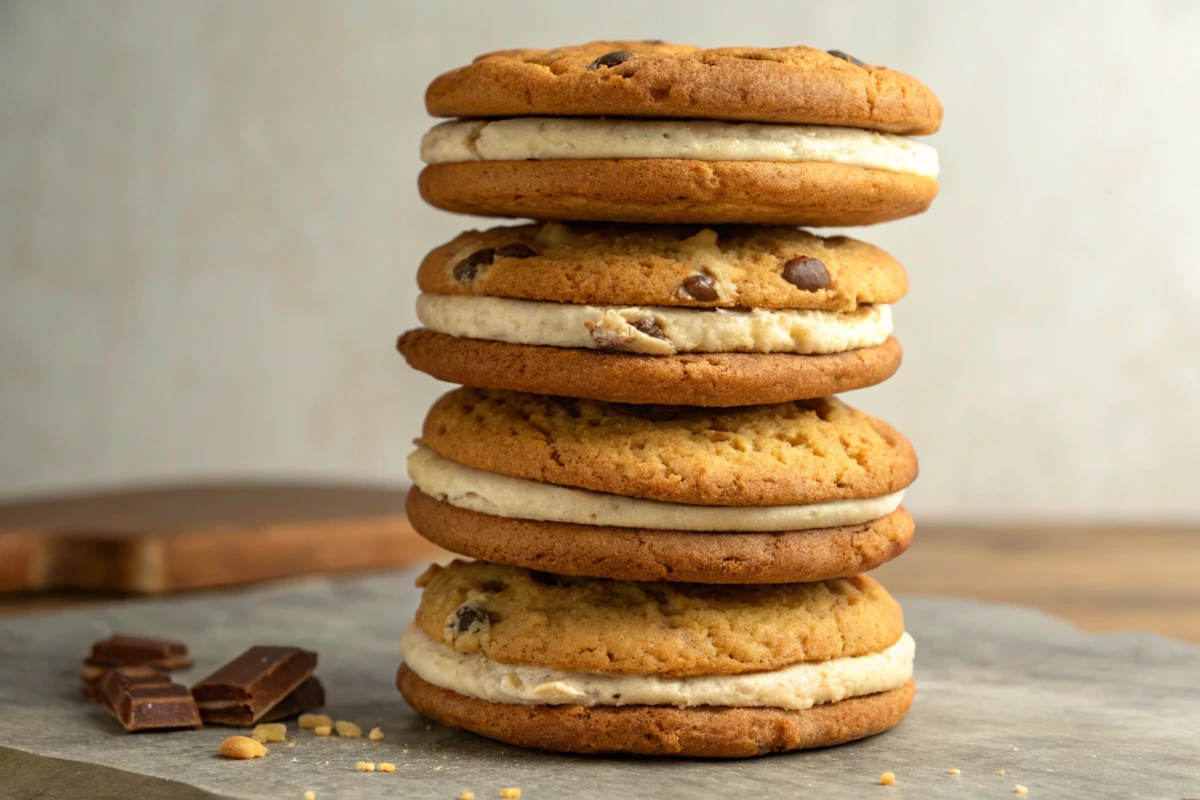 A close-up of the Great American Cookie with a rich, chewy texture and chocolate chips.