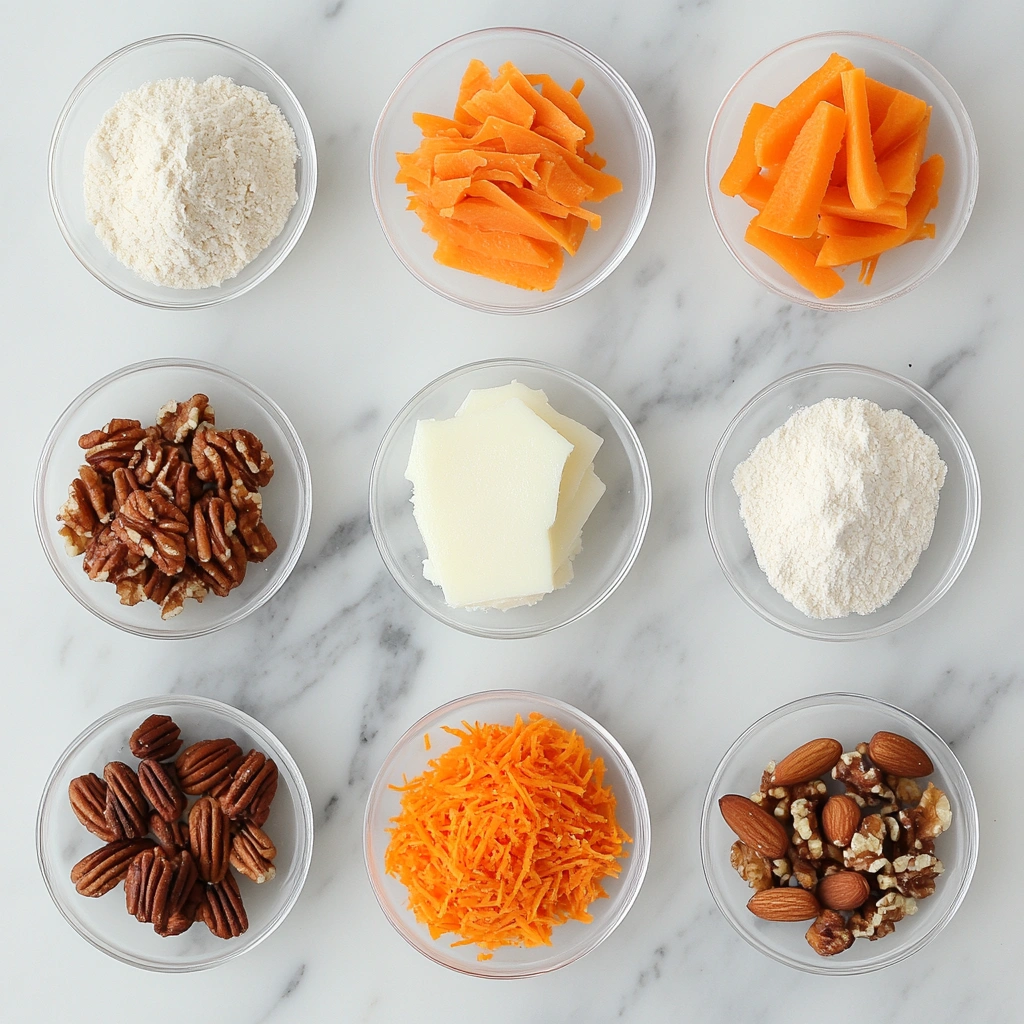 frosting-gluten-free-carrot-cake.webp Spreading cream cheese frosting on gluten free carrot cake