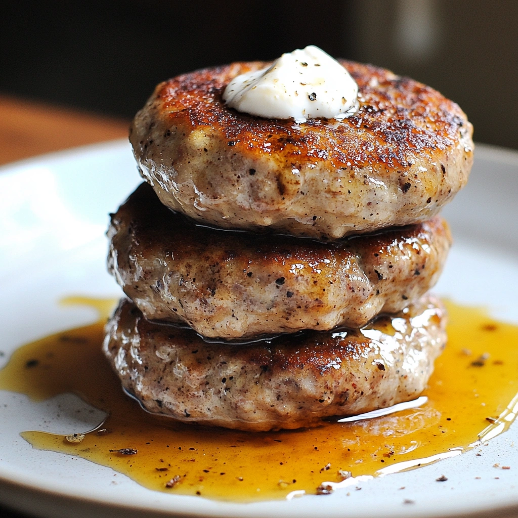 homemade-maple-sausage-recipe.webp Homemade maple sausage mixture in bowl