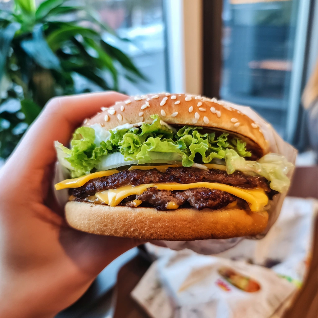 eating-burger-king-double-cheeseburger.webp double ch2 Burger King Double Cheeseburger Nutrition: 5 Key Facts to Know