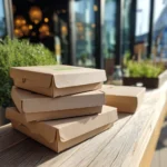 Truffle burger in custom burger box