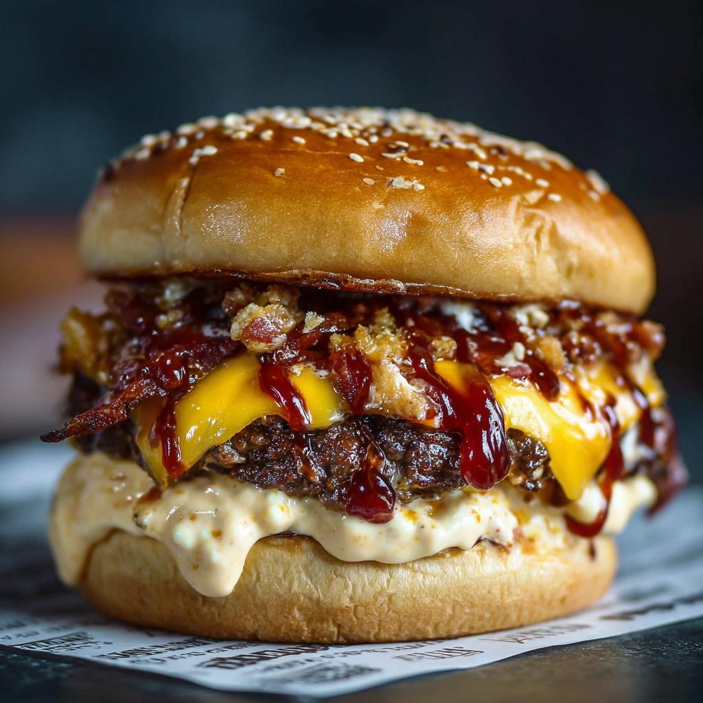  Outdoor seating at Lazy Dog with burger and fries
