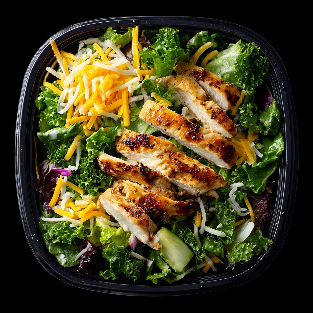 Burger King salads close-up in original packaging