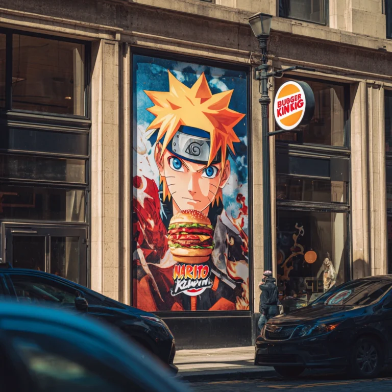 Naruto Meal at Burger King 9 Naruto anime Burger King storefront advertisement