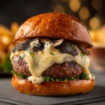 Truffle burgers with Wagyu beef and truffle sauce